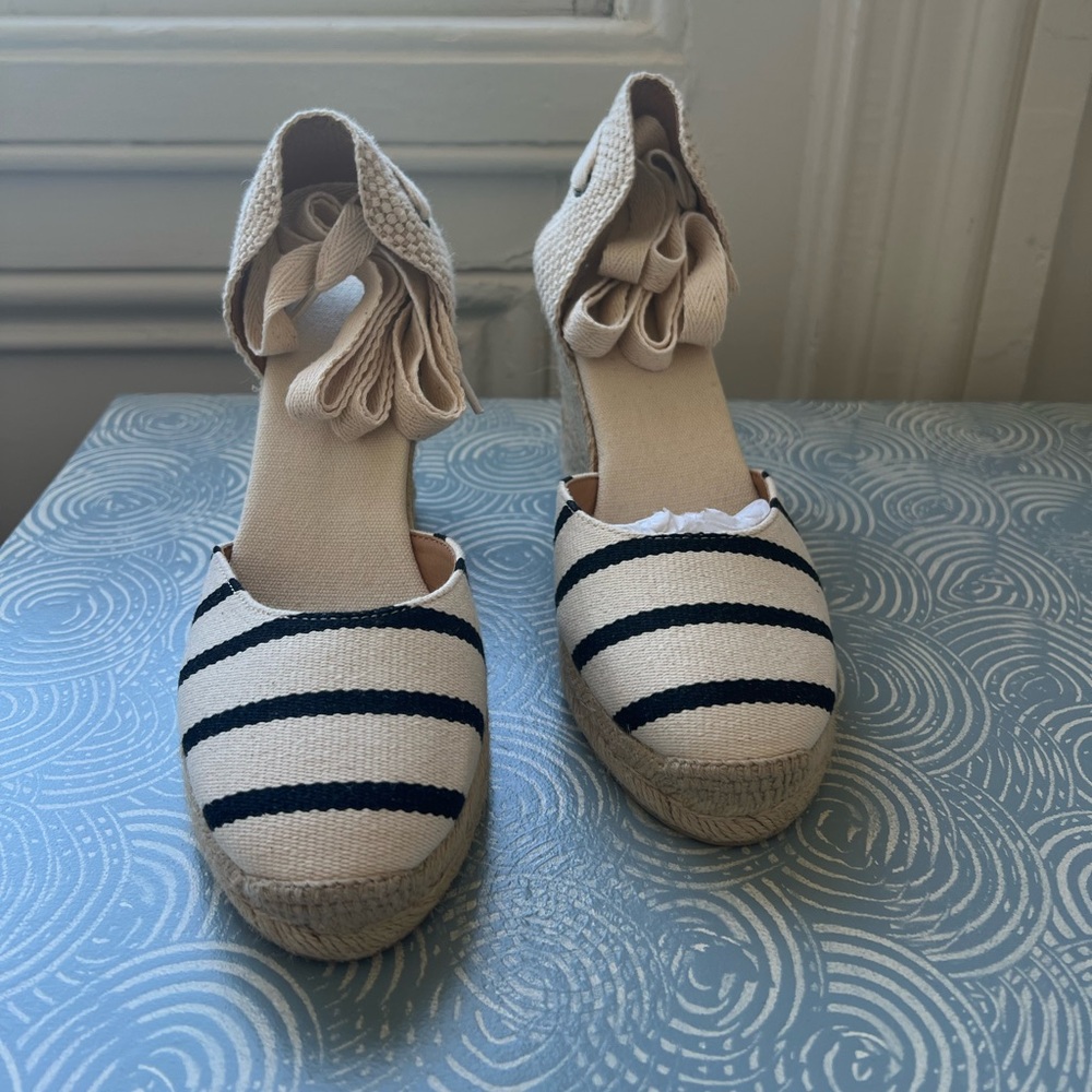 NEW Soludos ‘The Marseilles Wedge’ Size 7 Stripped